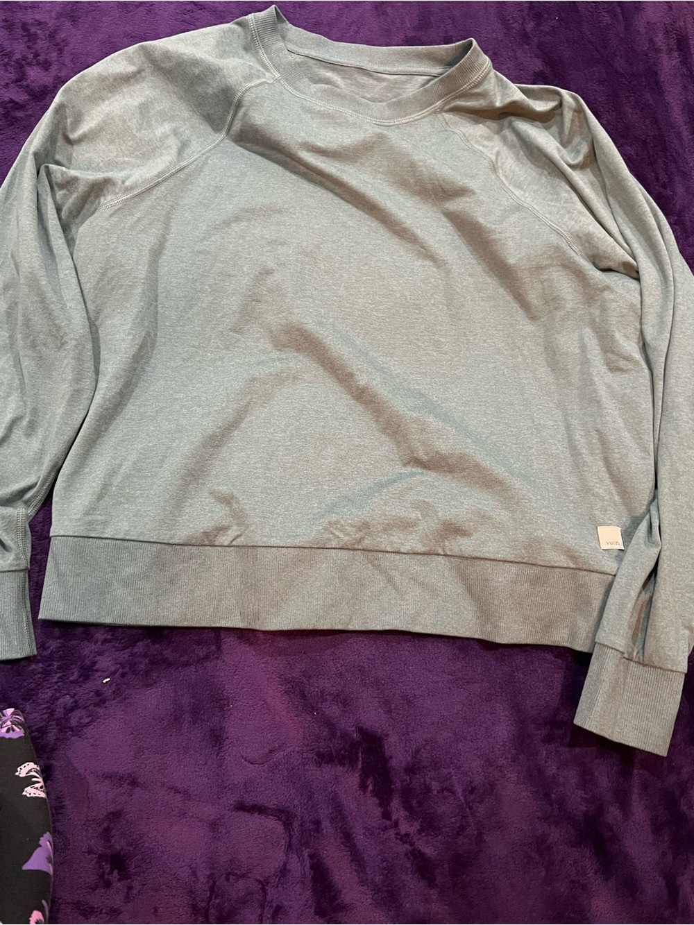Vuori Slate Gray Crew Sweatshirt